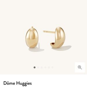 Mejuri Dome Huggies Gold Vermeil